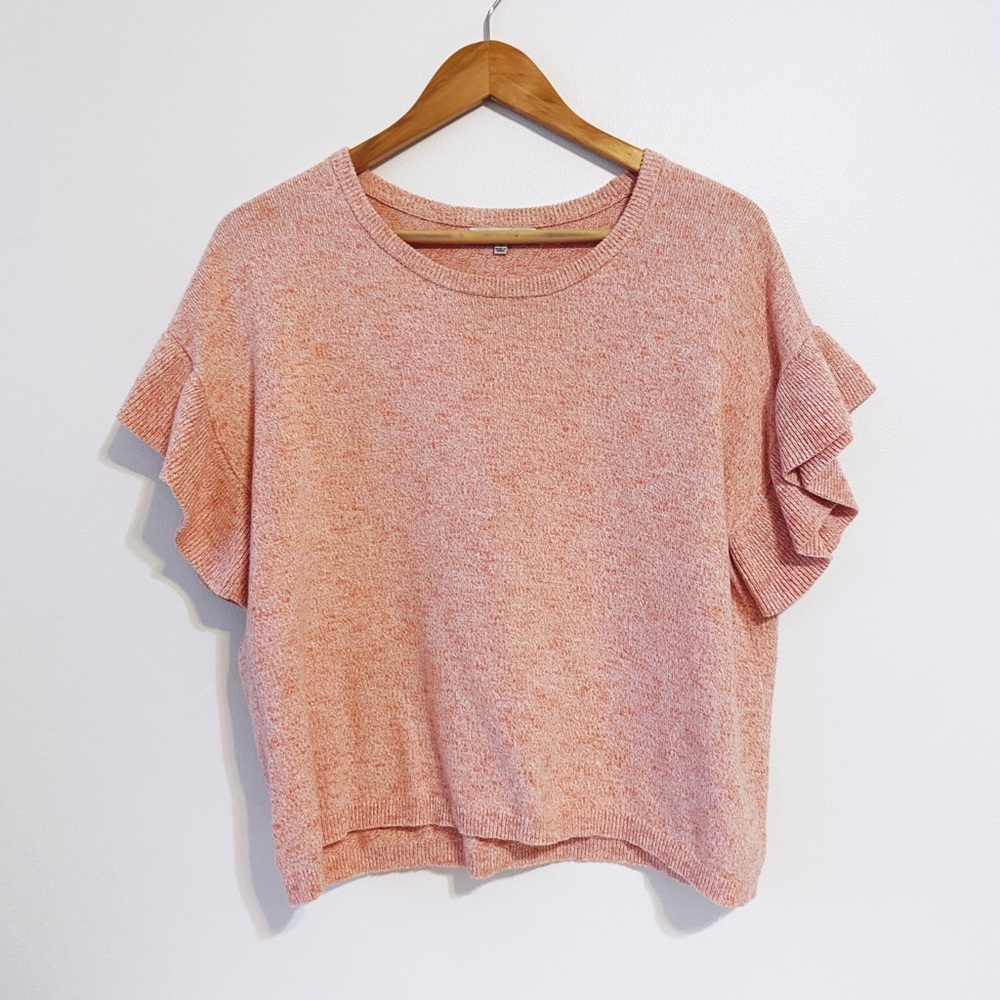 Madewell Flutter Sleeve Sweater